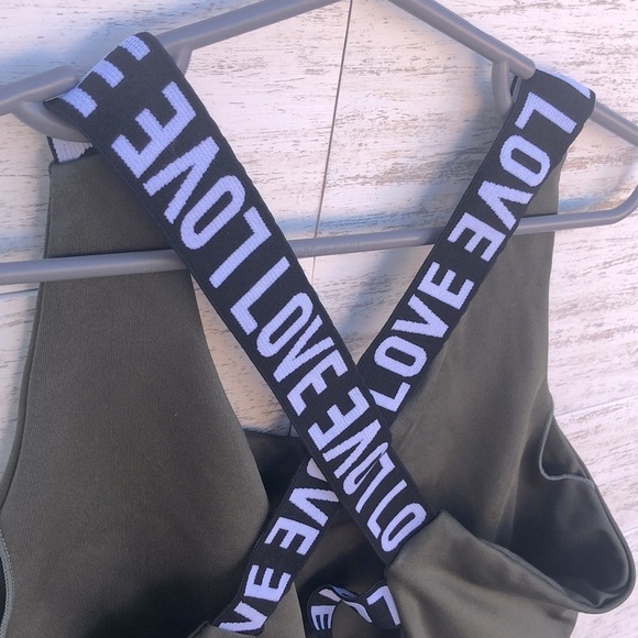 Shein Army Green Sports Bra | SIZE L - Picture 4 of 6